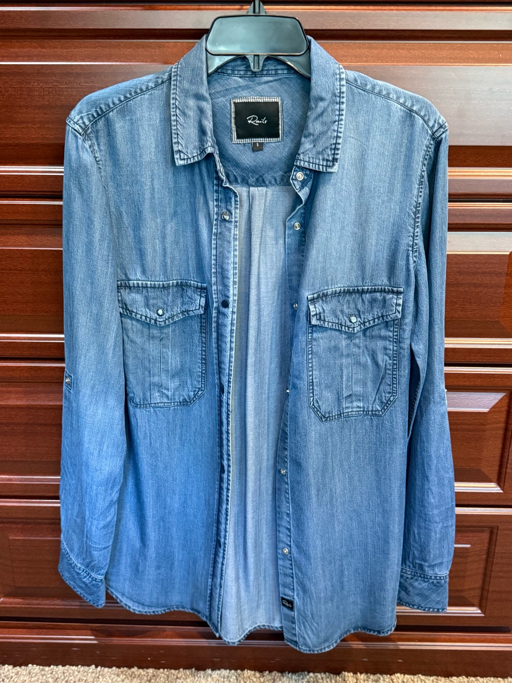 Rails Woman’s Light Blue Denim Shirt Jacket